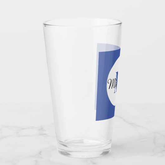 VERRE À BOIRE INITIAL ET NOM (Droite)