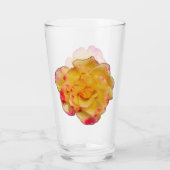 Verre à boire jaune et rose vibrant (Dos)