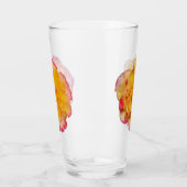 Verre à boire jaune et rose vibrant (Gauche)