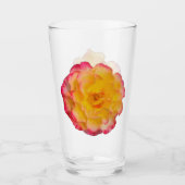 Verre à boire jaune et rose vibrant (Devant)