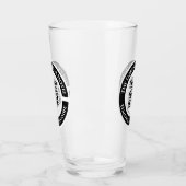 Verre à boissons d'hôtel ou de bar avec code QR (Gauche)