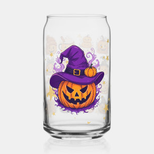 Verre à café glacé Citrouilles Joyeux Halloween