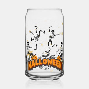 Verre à café glacé Happy Halloween citrouilles
