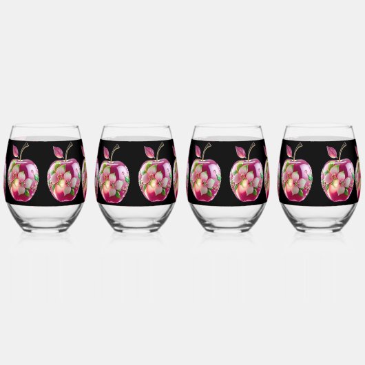 Verre à canne imprimé (Gauche)