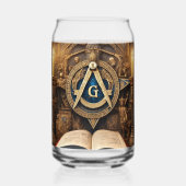 Verre à canne imprimé Freemason (Verso)