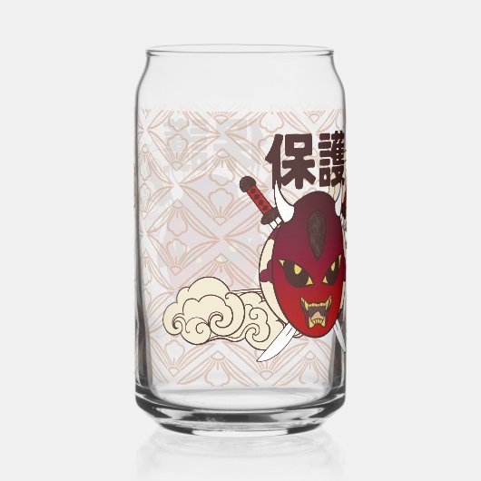 verre a cannette masque hannya (Verso)