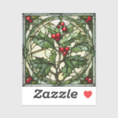 Verre à collier Christimas : Sticker Yule Holly Vi (Feuille)