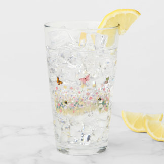 Verre à coupe en verre de prairie estivale pour vo