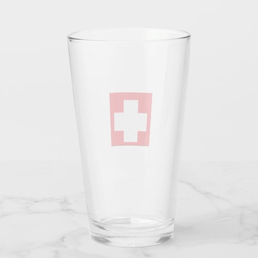 Verre à drapeau suisse (Dos)