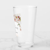 Verre à Fête des mariées florale (Gauche)