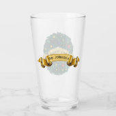 Verre À feuillage persistant couronne de Noël (Dos)