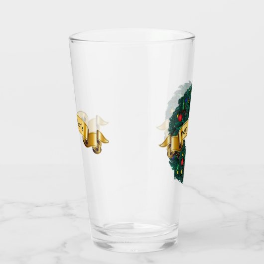 Verre À feuillage persistant couronne de Noël (Droite)