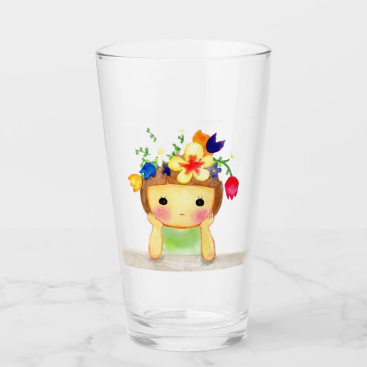 verre à fleurs (Devant)