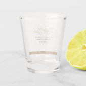 Verre à liqueur de faveur de mariage (Dos)