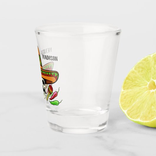 Verre à liqueur mexicain fait sur commande de (Droite)