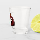 Verre à liqueur nommé fait sur commande de dunette (Droite)