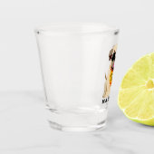 Verre à liqueur nommé fait sur commande de la vie (Gauche)