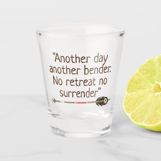 Verre à liqueur tribal de pain grillé de flèche (Devant)