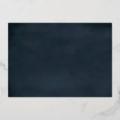 Verre à Martini Bleu Chic Invitation de Fête Cockt (Verso)