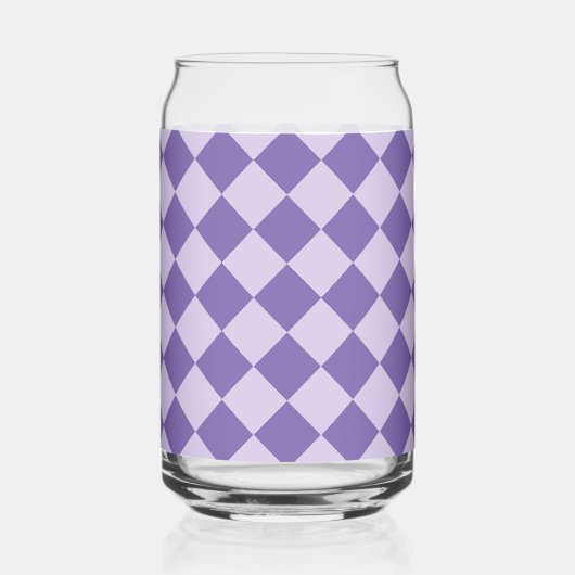 Verre à motif diamant à carreaux violet (Recto)