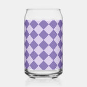 Verre à motif diamant à carreaux violet (Verso)