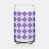 Verre à motif diamant à carreaux violet (Droite)
