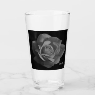 Verre à Pilsner Rose Noir & Blanc   Citation d'Amo