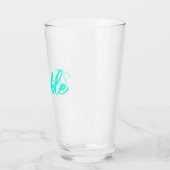 Verre à Pint à l'encre sarcelle – Trouble Brews (Gauche)
