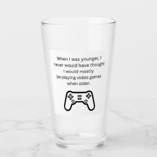 Verre à Pint de Joueur de Jeux Vidéo Adulte Drôle