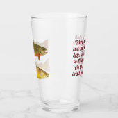 Verre à Pint de Pêche à la Truite (Gauche)