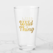 Verre à Pint Typographie Wild Thing Or (Dos)