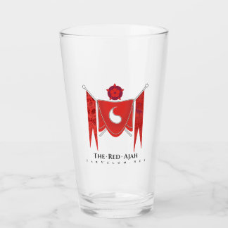 Verre à pinte à logo rouge