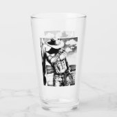 Verre à pinte - Cool Beaux-Art Cowboy Bodybuilding (Dos)