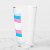 Verre à pinte de fierté trans : Buvez avec fierté (Gauche)