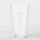 Verre à pinte de lecteur confuse (Dos)