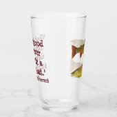 Verre à pinte humoristique pour la pêche (Gauche)