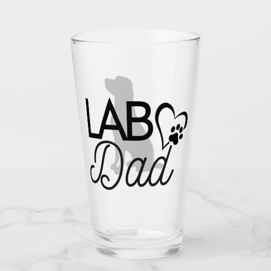 Verre à pinte "Lab Papa" (Devant)