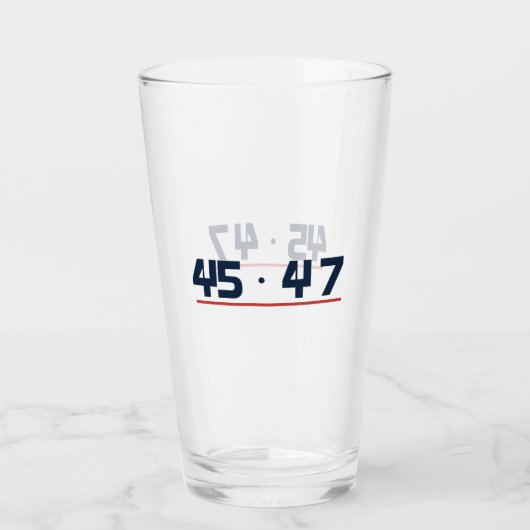 Verre à pinte Navy et Rouge 45 47 Classics (Devant)