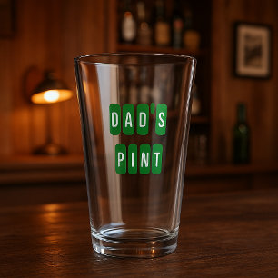 Verre à pinte personnalisé pour papa - Verre à biè