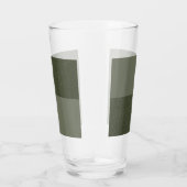 Verre à pinte vert mousse à deux tons (Droite)