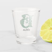 Verre A Shot 16e Century Celtic Knot Decorative Capital B (Dos)