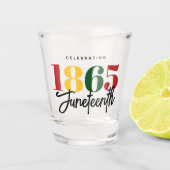 Verre A Shot 1865 Liberté Célébration de l'histoire noire (Devant)