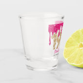 Verre A Shot 1974 Parties scintillant rose goutte 50e Anniversa (Gauche)