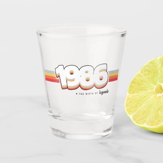 Verre A Shot 1986 La naissance des légendes (Devant)