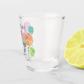 Verre A Shot 21e ballons d'anniversaire Nom du monogramme (Droite)