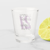 Verre A Shot 21ème anniversaire personnalisé (Dos)