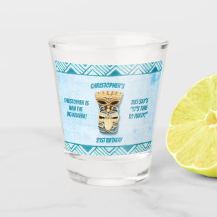 Verre A Shot 21ème D'anniversaire grand Kahuna Hawaïen de Tik