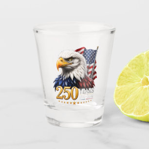 Verre A Shot 250 ans d'Amérique 250e anniversaire patriotique É