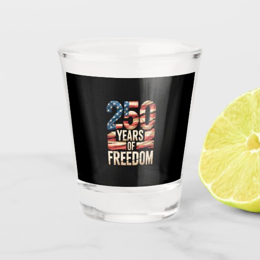 Verre A Shot 250 Ans de liberté (Devant)