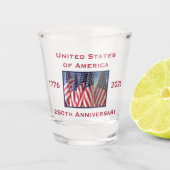 Verre A Shot 250th Anniversary USA Patriotic Keepsake (Devant)